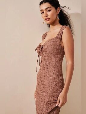 Free People Eleni body con midi dress